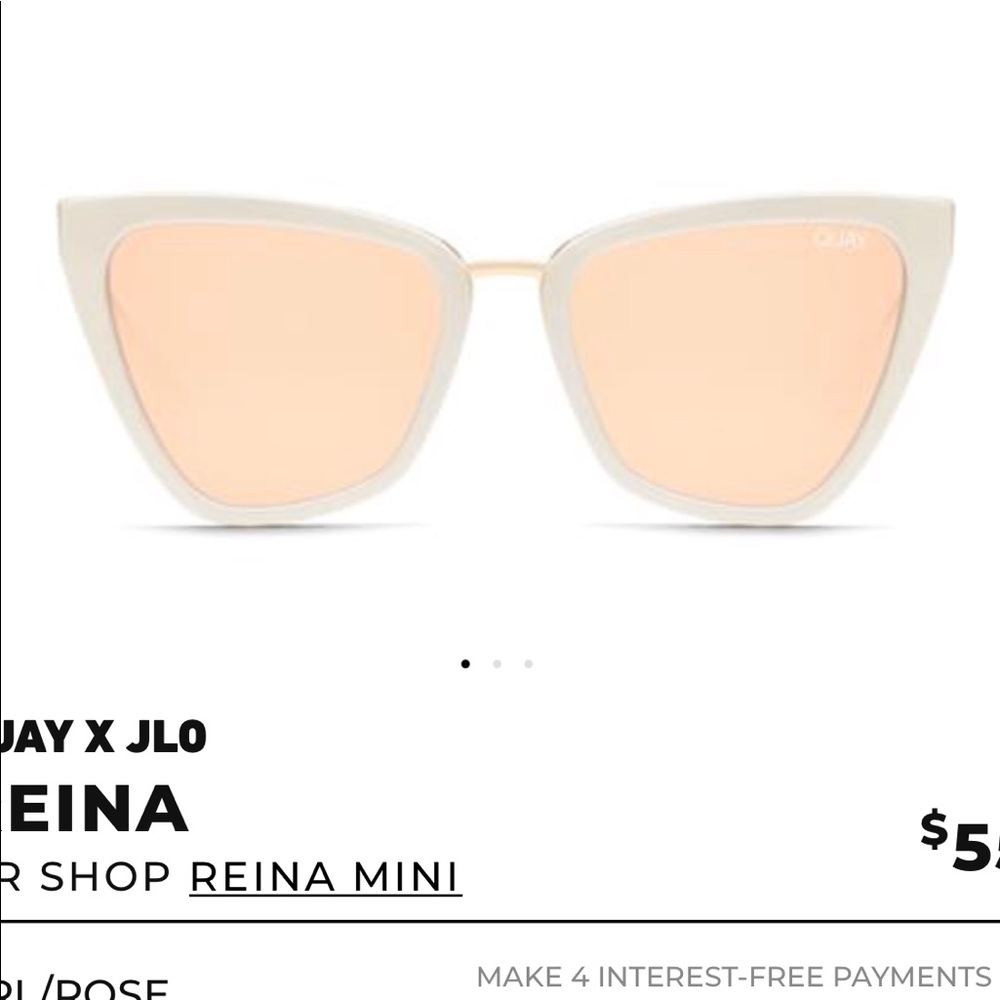 White QUAY reina- Jlo sunglasses